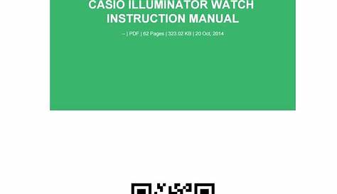 Casio illuminator watch instruction manual by JimmyMadison4613 - Issuu