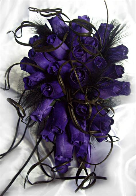 Purple Black Wedding Goth Home Gothic Accessories
