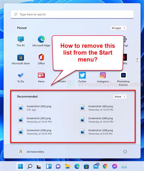 How To Remove Recommended From Start Menu In Windows 11
