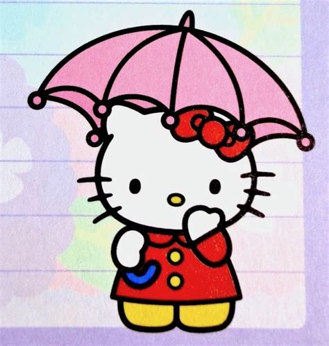 Kitty In The Rain Hello Kitty Hello Kitty Backgrounds Kitty