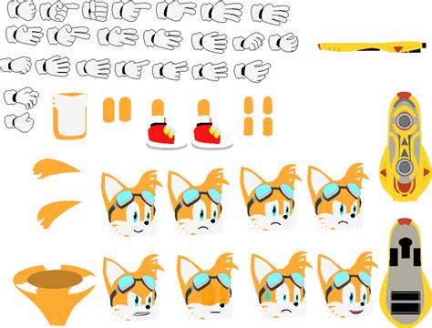 Modern Tails Ver Sonic Riders Sprite V2 By Pyaesonehein5676 On Deviantart