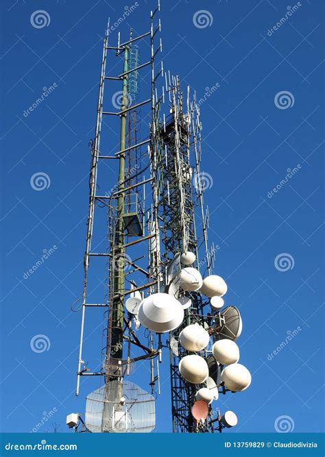 Communication Tower Stock Image Image Of Electricity 13759829