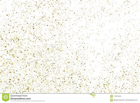 Gold Glitter Texture On White Stock Vector Illustration Of