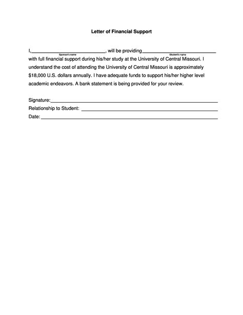 Sample letter/template for requesting employer support and financial sponsorship for fuqua's executivemba programsnote: 40+ Proven Letter of Support Templates [Financial, for ...