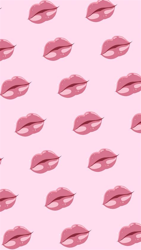 Pinklips Lip Wallpaper Pink Wallpaper Girly Valentines Wallpaper