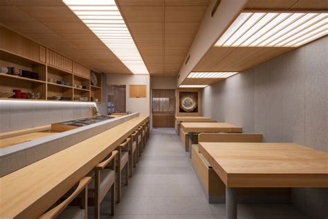 The Wooden Soul Of A Sushi Restaurant In A Japanese Hot Spring