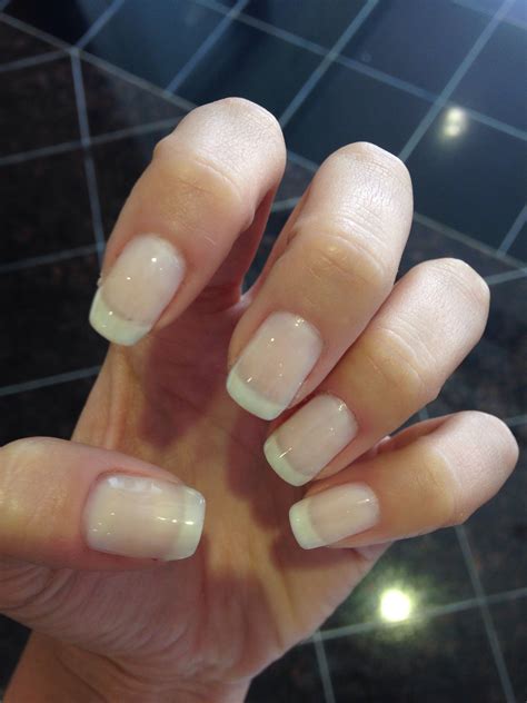 Essie Allure American French Manicure Square Round Nails Round Nails