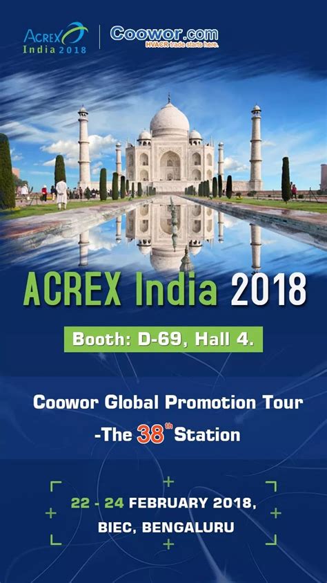 Acrex India 2018 Coowor 38th International Hvac Expo Exhibitors About