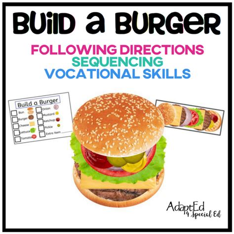 Build A Burger Adapted 4 Special Ed