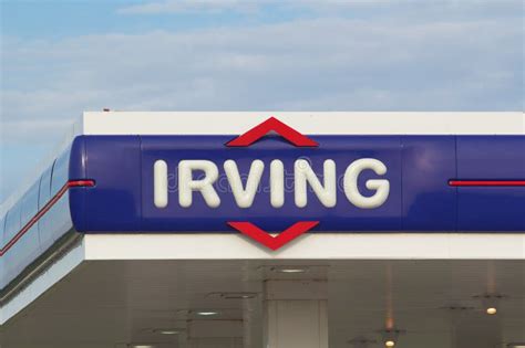 Segno Di Irving Oil And Big Stop Immagine Editoriale Immagine Di