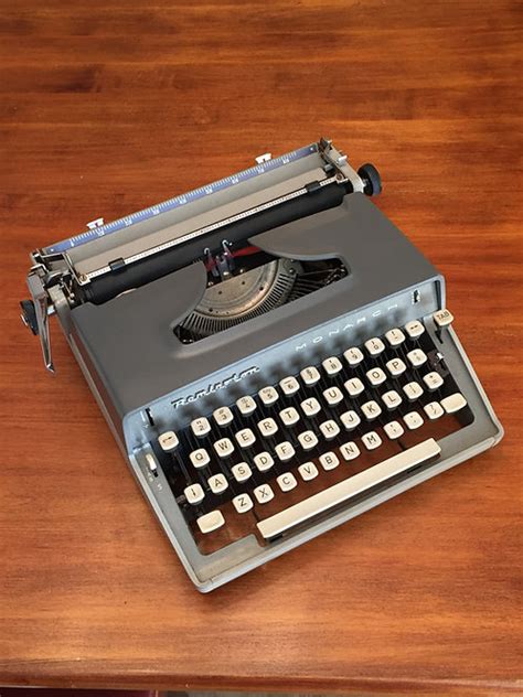 Remington Monarch Two Tone Vintage Manual Typewriter