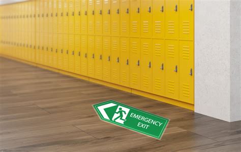 Emergency Exit Arrow Floor Marker Graphic Health And Safety
