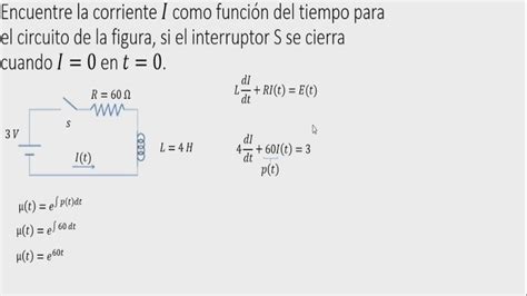Ejercicio De Circuito El Ctrico Rl Bien Explicado Con Ecuaciones
