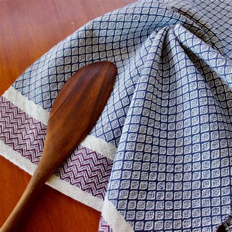 Kitchen Towel Handwoven Hand Woven Dish Cotton Linen Natural Etsy