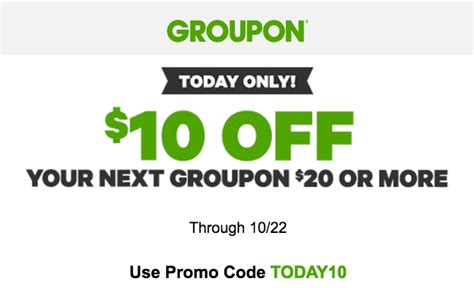 Refer a friend and get a $10 groupon promo code when they make their first purchase. Groupon Canada Today's Deals: Save $10 Off Your $20 ...