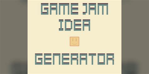 Game Jam Idea Generator By Thegamer