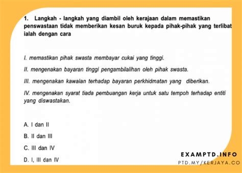 Ini sesuai dengan tugas ptd dalam pentadbiran moden kini. Contoh Soalan Pengetahuan AM Peperiksaan Pegawai Tadbir ...