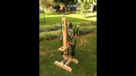 Diy 2x4 Bow Stand For The Archery Shooting Range Youtube