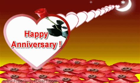 Send free anniversary cards to celebrate the everlasting togetherness with your love. Happy Anniversary wishes gif