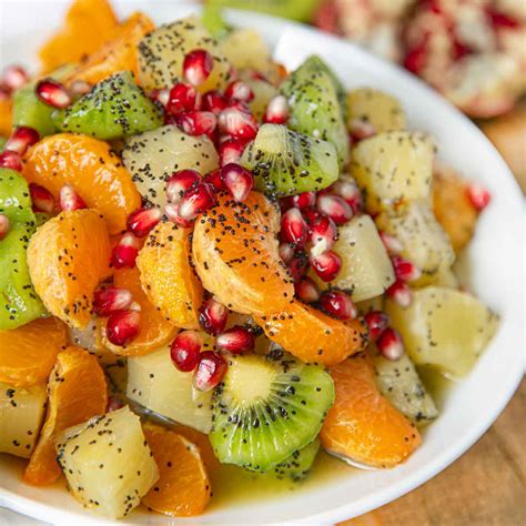 You don't have to break the bank or spend all day constructing a huge tossed salad for easter dinner, but try including a few new and. Winter Fruit Salad Recipe (w/Honey Poppy Dressing ...