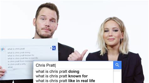 Jennifer Lawrence And Chris Pratt Answer The Webs Most Searched Questions Wired Youtube