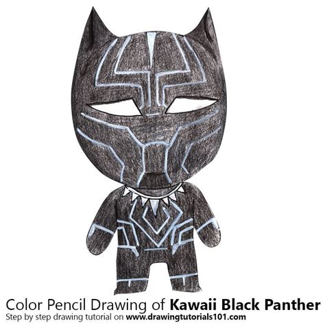 Black panther colored pencil drawing. Kawaii Black Panther | Black panther, Color pencil drawing ...