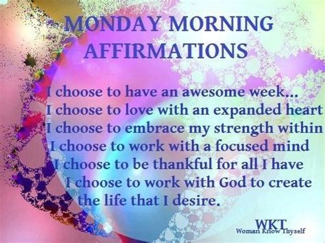 Monday Morning Affirmations Pictures Photos And Images For Facebook