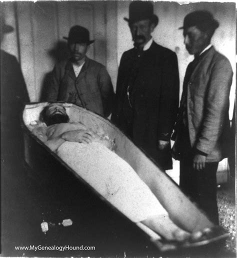 The Body Of The Outlaw Jesse James In His Casket Just After His Assassination On April 3 1882