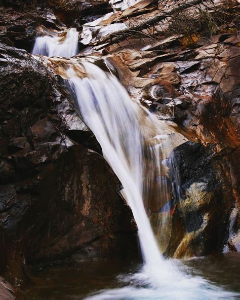 Waterfall With Slow Shutter Speed South Mineral Campground In