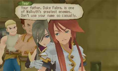 This manual comes under the category games and has been rated by 1 people with an average of a 9.2. Tales of the Abyss 3DS screenshots - Gematsu
