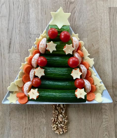 Weihnachtsbaum Gemüseteller