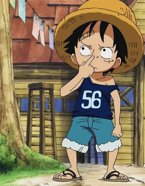 Omg Monkey D Luffy As A Kid His Still The Same One Piece Pinterest
