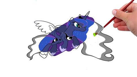 Do you like this princess luna my little pony coloring page? My Little Pony MLP Princess Luna For Kids Coloring Pages ...
