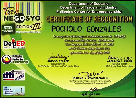 Free certificate templates from deped tambayan that you can use to make formal awards, awards for kids. Deped Cert Of Recognition Template : Certificate Template ...