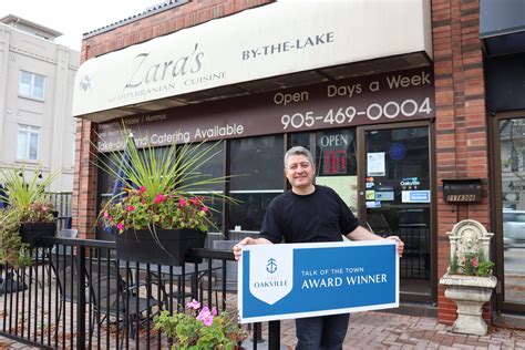 Zaras By The Lake Wins Best Mediterranean Talk Of The Town Award Visit Oakville