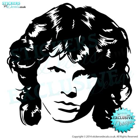 Jim Morrison Face Wall Art Vinyl Decal