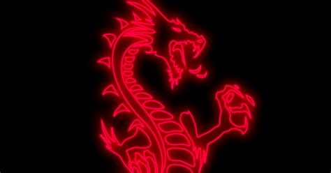 Choose from a curated selection of aesthetic wallpapers for your mobile and desktop screens. Wallpaper hd 1080p for pc - Red neon dragon | HeroScreen ...