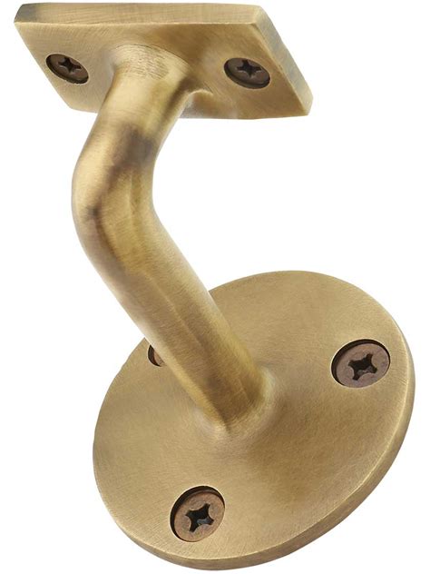 Contemporary Solid Brass Hand Rail Bracket Heavy Duty House Of