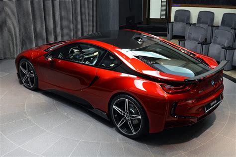 Full of verve, fascinating and ready to newly define mobility. This Custom Lava Red BMW i8 Is Dripping Hot | Carscoops