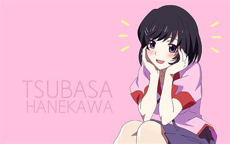 Hd Wallpaper Hanekawa Tsubasa Monogatari Series Cat Girl Anime