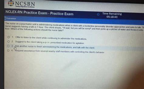 Solved Ncsbn Leading Regulatory Excellence Nclex Rn Practice