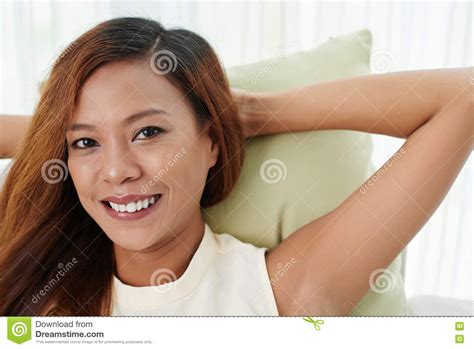 Filipino Woman Stock Photo Image Of Home Lady Woman