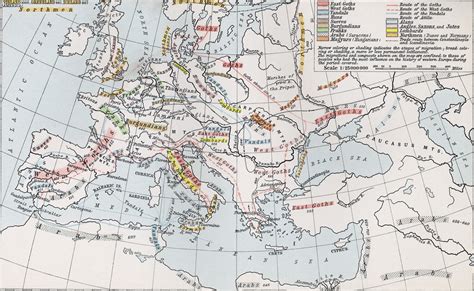 Other Medieval Maps Germanic Migrations And Conquests