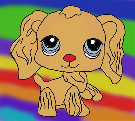 Littlest Pet Shop 91 Spaniel Drawing By Rainbowkitttylover29 On