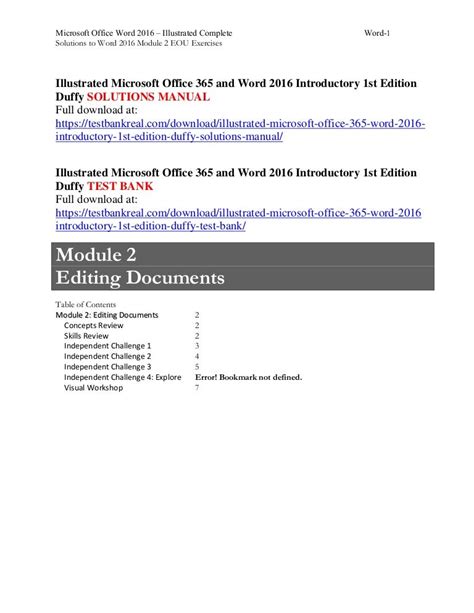 Illustrated Microsoft Office 365 And Word 2016 Introductory 1st Editi