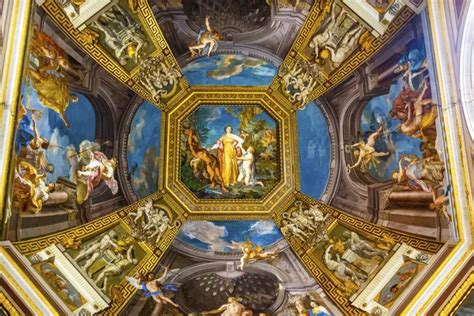 Angel Fighting Demon Painting Vatican Museum Painted Dome Angels
