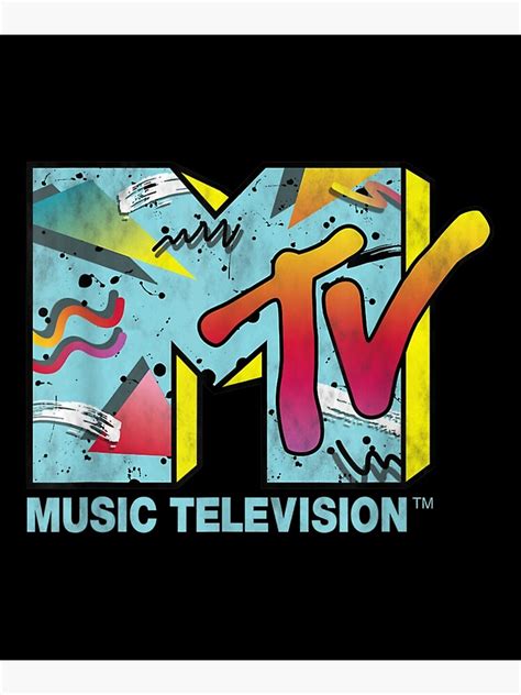 Classic Mtv Logo 80s Style Poster For Sale By Kenamorgan Redbubble