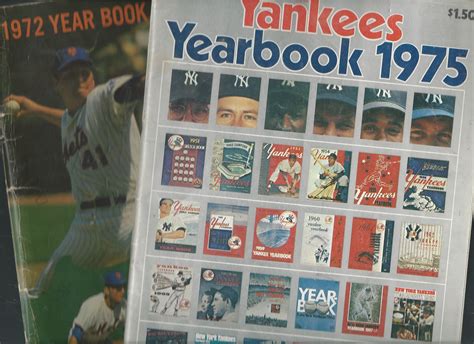 Lot Detail Baseball Yearbook Lot 1972 Ny Mets And 1975 Ny Yankees