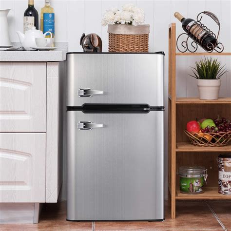 Bossin Compact Refrigerator 3.2 cu ft. Unit Small Freezer Cooler Fridge