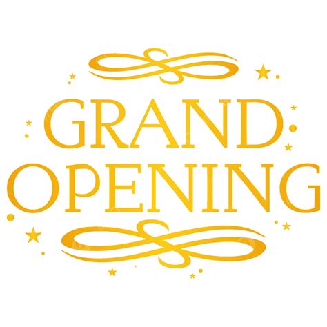 Grand Opening Text Header Luxury Gold Design Free Download Vector